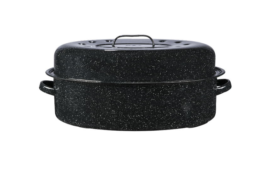 Roasting Pan With Lid, Turkey Roaster Pan, Extra Large 20 lb Capacity, 19  In