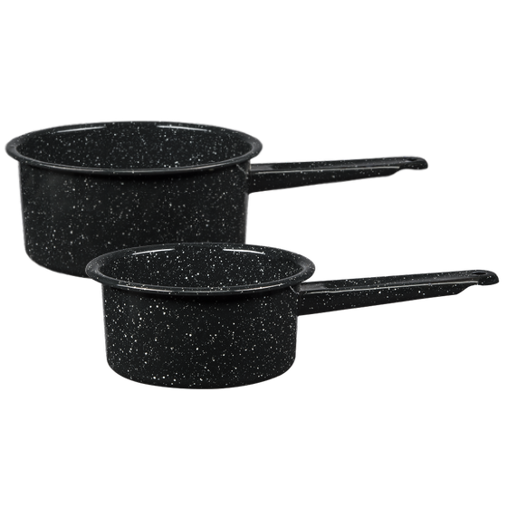 Granite Ware 15 qt. Heavy Gauge Seafood/Tamale Steamer Pot with Lid & Trivet Speckled Black, Stainless Steel Rim